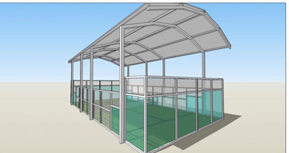 La cubierta se hará en dos de las tres pistas de pádel de La Villa de don Fadrique FuturaCubiertaPádel