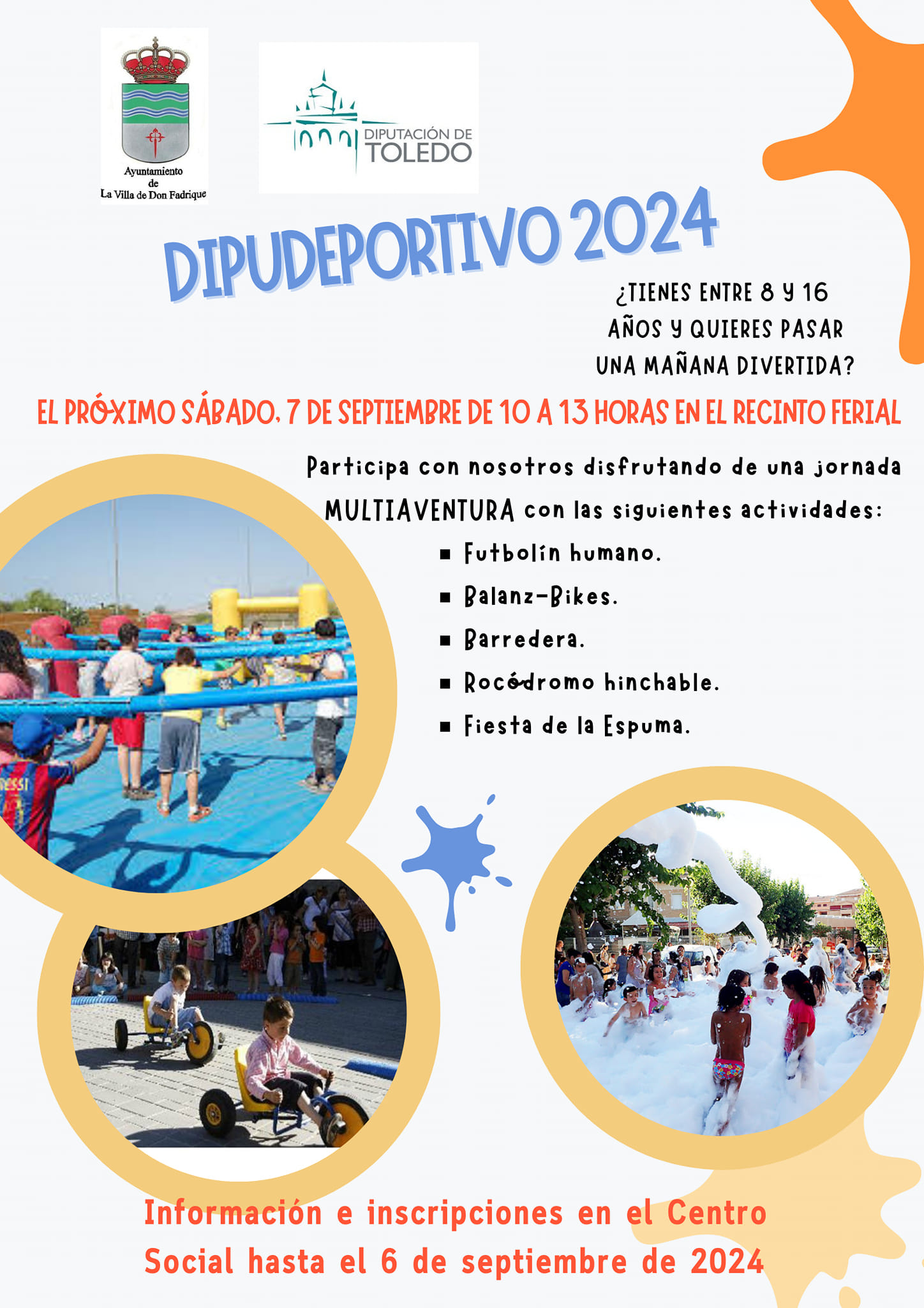 El próximo sábado, 7 de septiembre Dipudeportivo2024