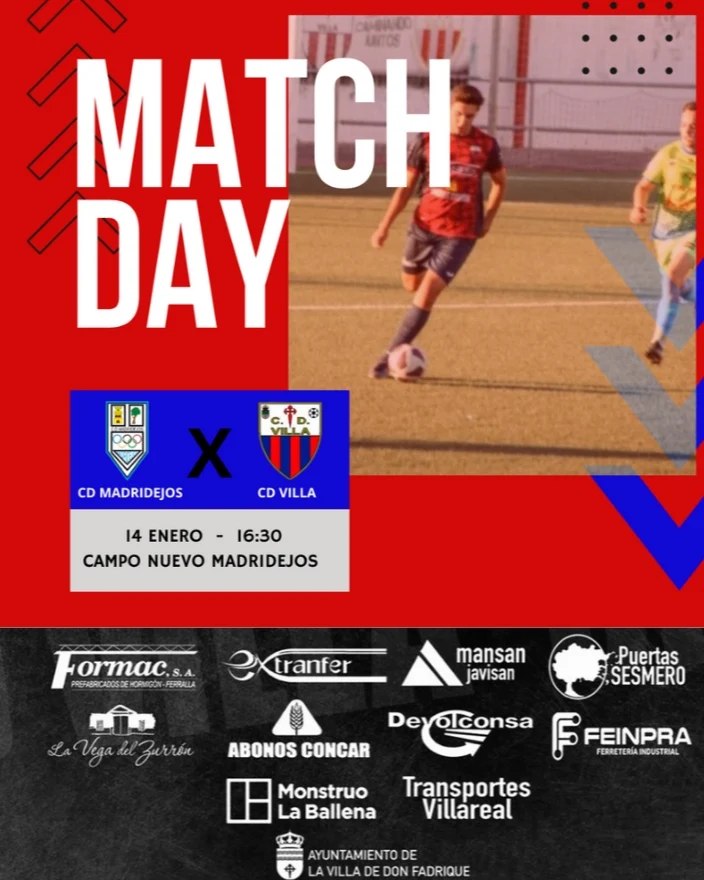 El Villa luchará en Madridejos por hacer bueno el resultado del primer partido del año en casa cdmadridejos cdvilla14enero
