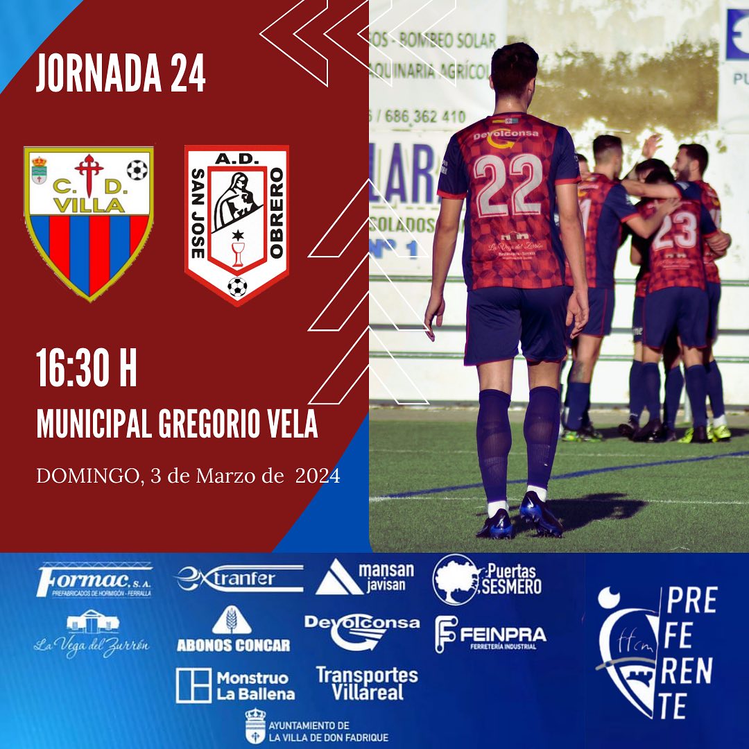 El Villa recibe a uno de los rivales directos más difíciles de batir en un partido que vale consolidarse en la cabeza de la tabla cdvilla sanjoseobrero3Mz
