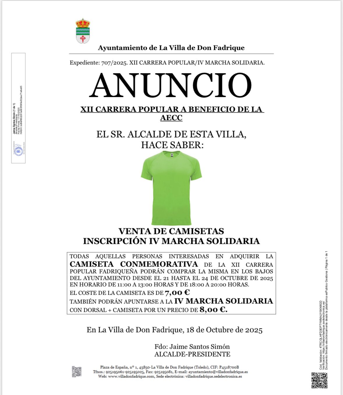 VentadeCamisetascontraelCancer