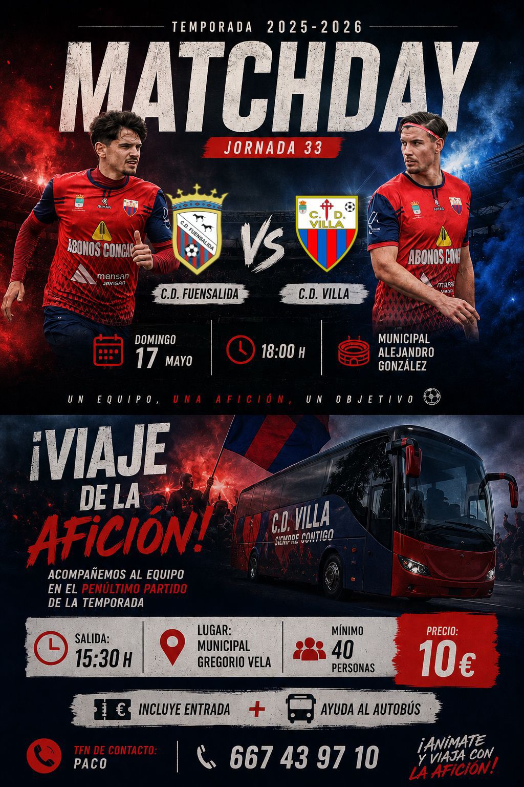 El Villa se juega en Fuensalida la penúltima final para hacer historia CDFuensalida CDVilla
