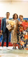 presentadorCarlosNovillo-MNieves-y-concejalaFestejos